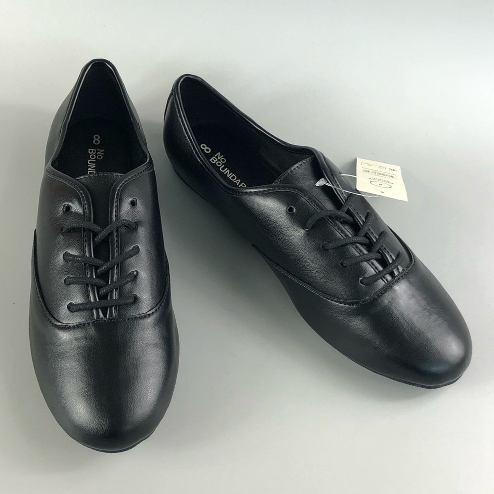 No Boundaries Women’s Black Casual Oxford Shoes Size 8 - Picture 3 of 7